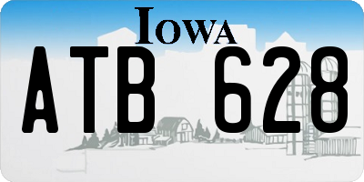 IA license plate ATB628
