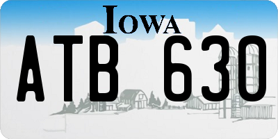 IA license plate ATB630
