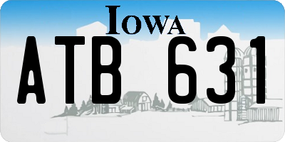 IA license plate ATB631
