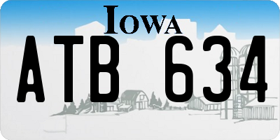 IA license plate ATB634