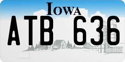 IA license plate ATB636