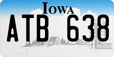 IA license plate ATB638