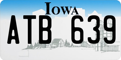 IA license plate ATB639