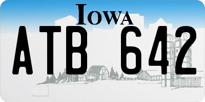 IA license plate ATB642