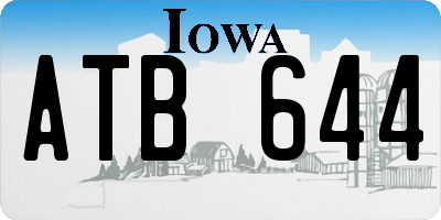 IA license plate ATB644