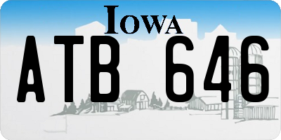 IA license plate ATB646