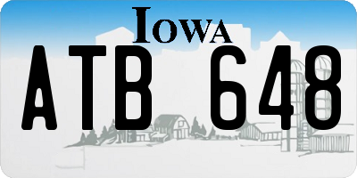 IA license plate ATB648