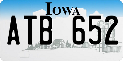 IA license plate ATB652
