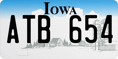 IA license plate ATB654