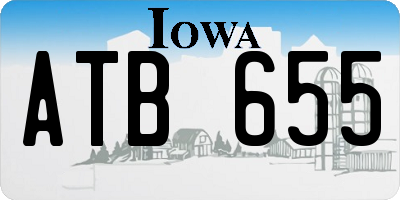 IA license plate ATB655