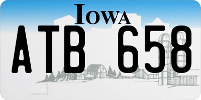 IA license plate ATB658
