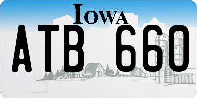 IA license plate ATB660