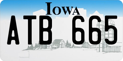 IA license plate ATB665