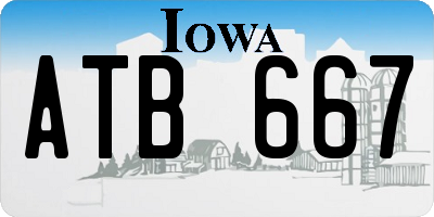 IA license plate ATB667