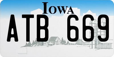 IA license plate ATB669