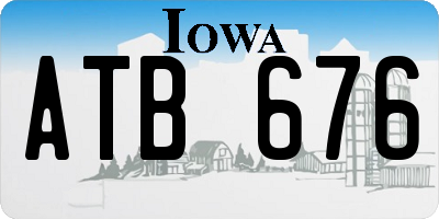 IA license plate ATB676