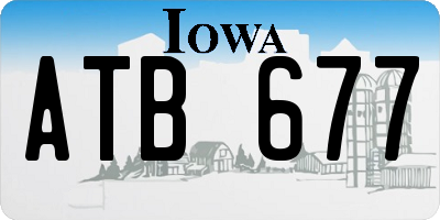 IA license plate ATB677