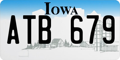 IA license plate ATB679