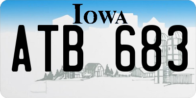 IA license plate ATB683