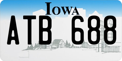 IA license plate ATB688