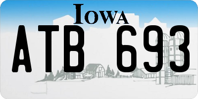 IA license plate ATB693