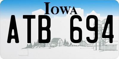 IA license plate ATB694