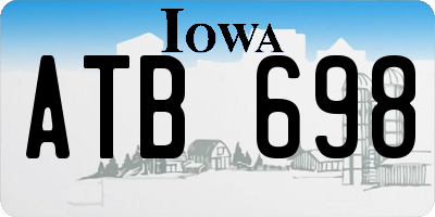 IA license plate ATB698