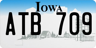 IA license plate ATB709