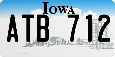 IA license plate ATB712