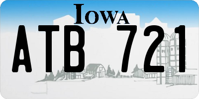 IA license plate ATB721