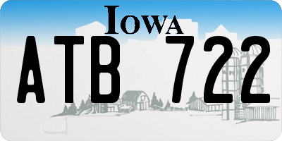 IA license plate ATB722