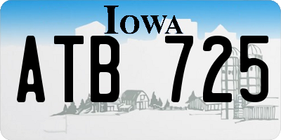 IA license plate ATB725