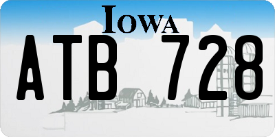 IA license plate ATB728