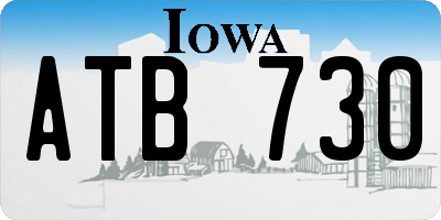IA license plate ATB730