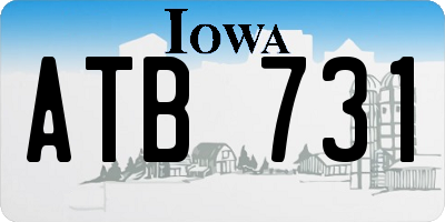 IA license plate ATB731