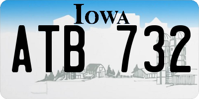 IA license plate ATB732
