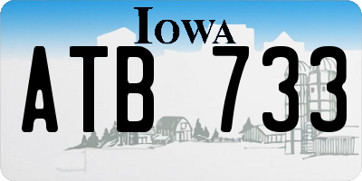 IA license plate ATB733