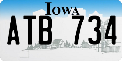 IA license plate ATB734