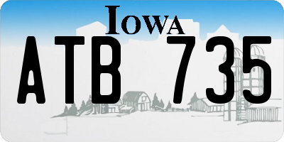 IA license plate ATB735