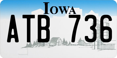 IA license plate ATB736