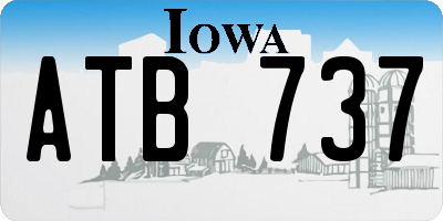 IA license plate ATB737