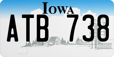 IA license plate ATB738