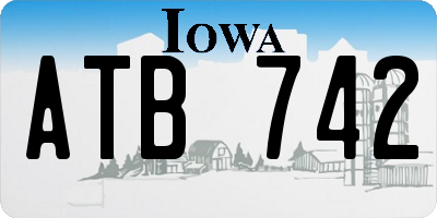 IA license plate ATB742
