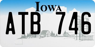 IA license plate ATB746