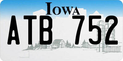IA license plate ATB752