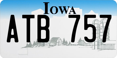 IA license plate ATB757