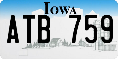 IA license plate ATB759