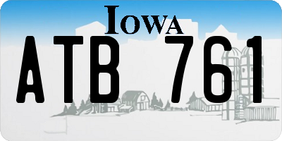 IA license plate ATB761