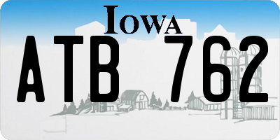 IA license plate ATB762