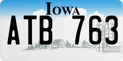 IA license plate ATB763